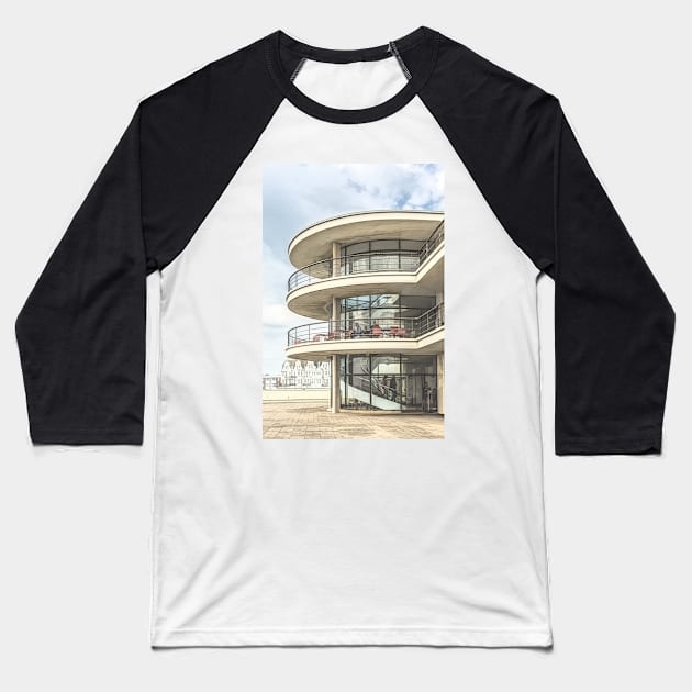 Art Deco Baseball T-Shirt by IanWL